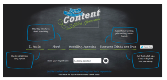get blog content ideas using portent