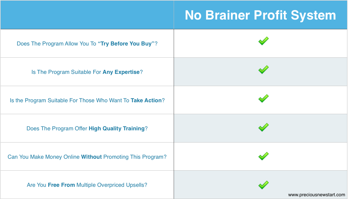 is no brainer profit system the best make money online program for you