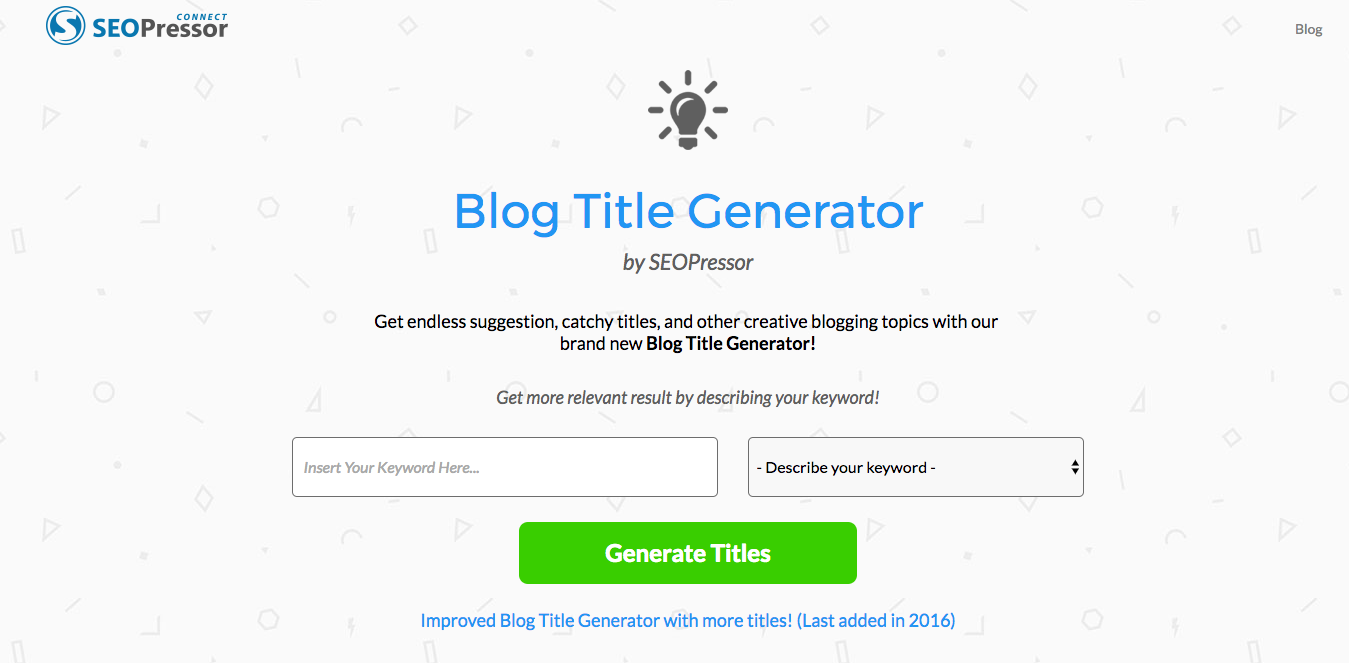 seopressor free blog content generator