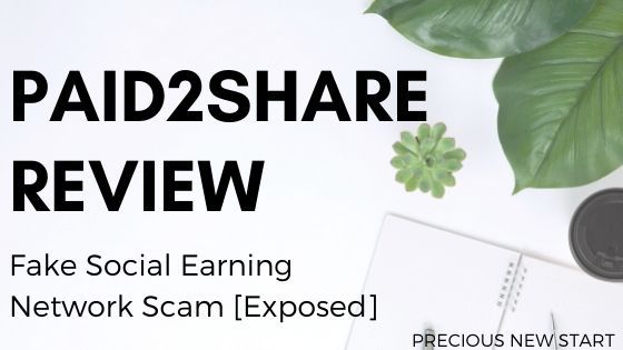 Paid2Share Review - Fake Social Earning Network Scam Exposed